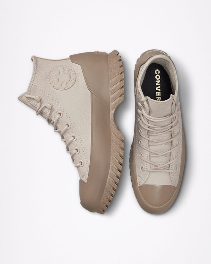 Women's Converse Chuck Taylor All Star Lugged 2.0 Counter Climate High Top Boots Beige / Black | AU C5E96O